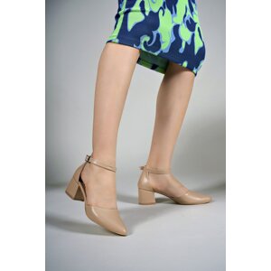 Riccon Women's Heeled Shoes 00123801 Nude Skin