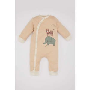 DEFACTO Baby Boy Newborn Safari Printed Jumpsuit