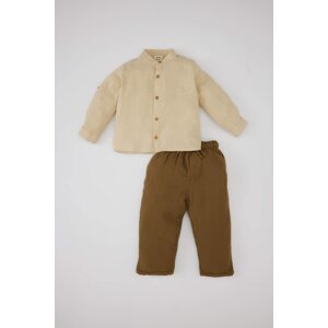 DEFACTO Baby Boy Shirt Pants 2 Piece Set