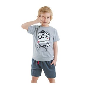 Denokids Ahoy Cat Boy T-shirt Shorts Set