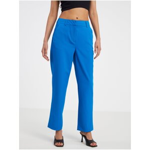 Women's blue cropped trousers VERO MODA Zelda - Women