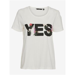 White women's T-shirt VERO MODA Uda - Women