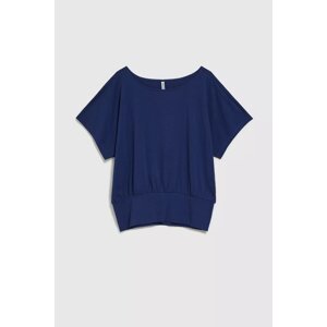 Women's blouse with tapered waist MOODO - blue