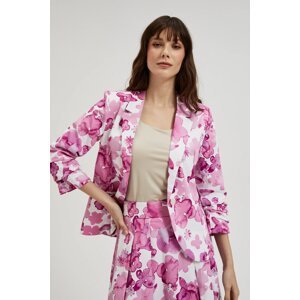 Women's patterned blazer - pink