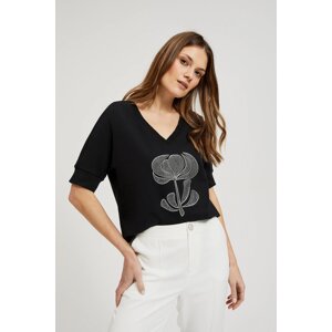 Women's sweatshirt MOODO - black