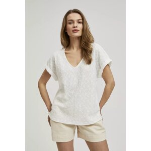 Women's T-shirt MOODO - ecru white