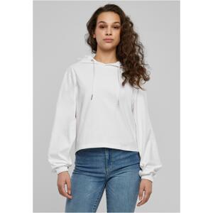 Women's Heavy Short Hoody - White