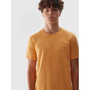 Men's Plain T-Shirt Regular 4F - Salmon