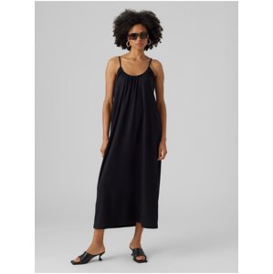 Black women's basic maxi dress Vero Moda Luna - Women