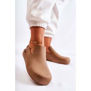 Fashionable rubber clogs Meriko brown