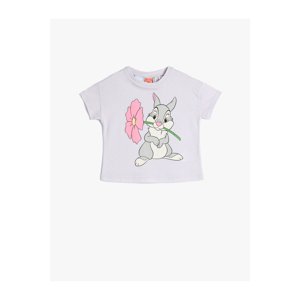 Koton Bambi T-Shirt Thumper Rabbit Print Short Sleeve Crew Neck