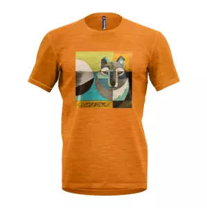 Men's T-shirt Crazy Idea Joker Wolf/Mustard