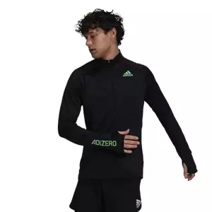 adidas Men's T-Shirt Adizero Warm 1/2 Zip LS Black
