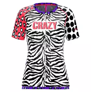 Women's T-shirt Crazy Idea Mountain Flash Black/Zebra