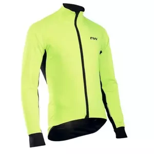 Cycling Jacket NorthWave Extreme H20 Jacket Yellow Fluo/Black