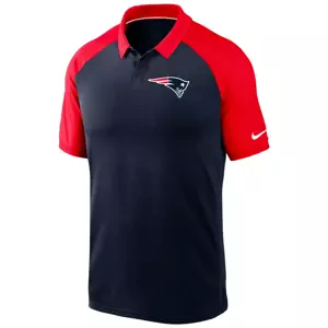 Nike Raglan Polo New England Patriots XXL Men's T-Shirt