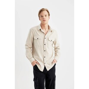 DEFACTO Regular Fit Cotton Long Sleeve Shirt