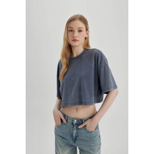 DEFACTO Crop Short Sleeve T-Shirt