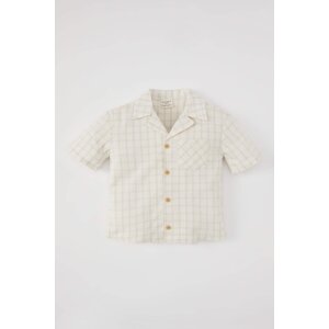 DEFACTO Regular Fit Plaid Short Sleeve Shirt