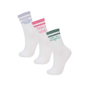 DEFACTO Girl 3 Piece Cotton Long Socks