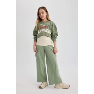 DEFACTO Girl Wide Leg Cargo Sweatpants