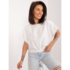 White women's blouse with cuffs SUBLEVEL