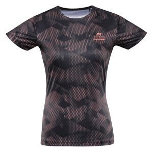 Women's quick-drying T-shirt ALPINE PRO QUATRA neon salmon variant pb