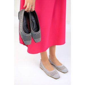 Soho Gray Women's Flats 18932