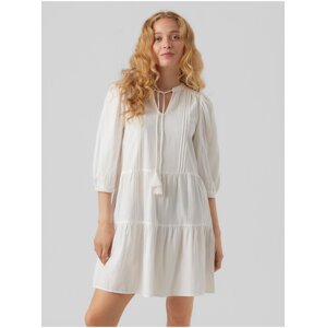 White women's dress VERO MODA Pretty - Women