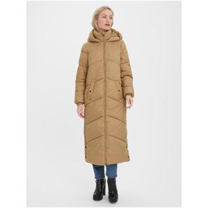 Brown quilted coat VERO MODA Uppsala - Women