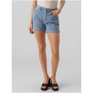 Women's light blue denim shorts VERO MODA Zuri - Women