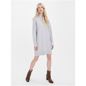 Light grey women's sweatshirt dress VERO MODA Goldneedle - Women