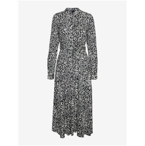 Women's grey patterned shirt dress VERO MODA Deb - Women