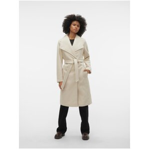 Women's cream coat VERO MODA Paula - Women