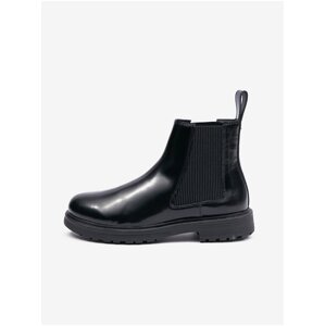 Black Men's Diesel Leather Ankle Boots - Men's