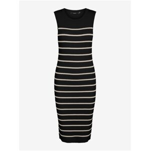 Black Women's Striped Dress Vero Moda Gizelle - Women