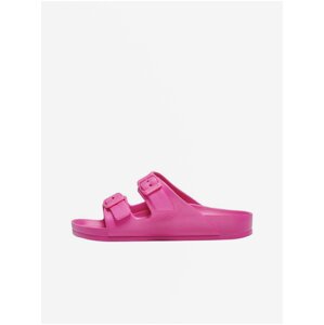 Dark pink women's slippers ONLY Cristy - Women