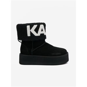 Women's black suede snow boots KARL LAGERFELD Thermo - Women