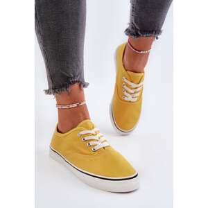 Women's Classic Yellow Sneakers Olvali