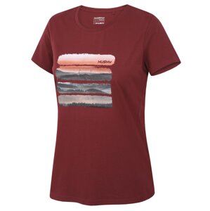 Women's cotton T-shirt HUSKY Tee Vane L burgundy