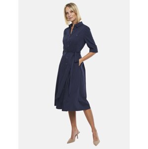 Potis & Verso Woman's Dress Leta Navy Blue