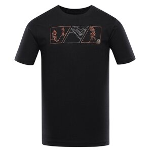 Men's cotton T-shirt ALPINE PRO GORAF black variant pb