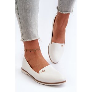 Women's flat loafers white Enzla