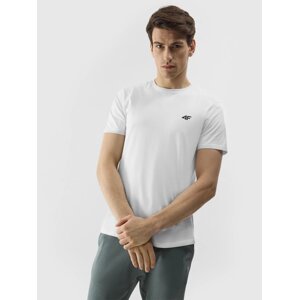 Men's Plain T-Shirt Regular 4F - White