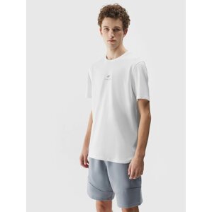 Men's Plain T-Shirt Regular 4F - White