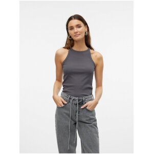 Women's Dark Grey Basic Tank Top Vero Moda Chloe - Women