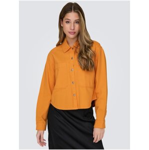 Orange Women's Denim Jacket ONLY Drew - Women