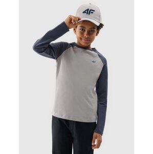 4F Long-Sleeved T-Shirt for Boys - Grey