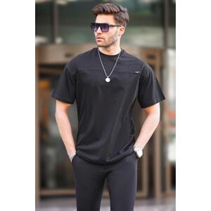 Madmext Black Oversize Men's T-Shirt 6196