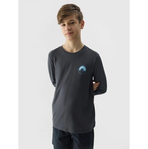 Boys' Long Sleeve T-Shirt 4F - Graphite